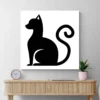 tableau silhouette chat carre 2.webp