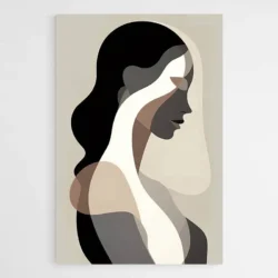 tableau silhouette femme abstrait 1.webp