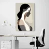 tableau silhouette femme abstrait portrait 2 3 3.webp