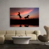 tableau silhouettes chevaux paysage 3 2 2.webp