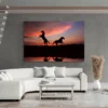 tableau silhouettes chevaux paysage 3 2 3.webp