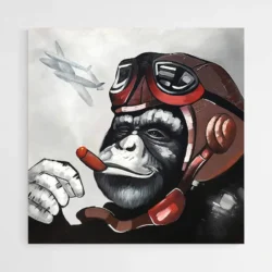 tableau singe aviateur 1.webp