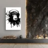 tableau singe casque musique portrait 2 3 4.webp