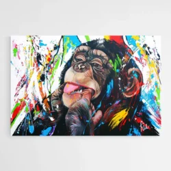 tableau singe multicolore 1.webp