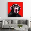 tableau singe rouge carre 3.webp