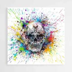 tableau tete de mort pop art 1.webp