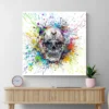 tableau tete de mort pop art carre 2.webp