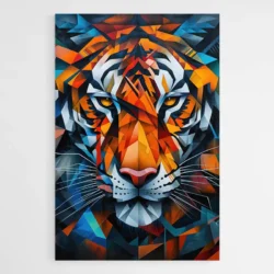 tableau tigre cubisme 1.webp