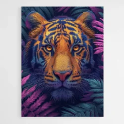 tableau tigre violet 1.webp