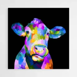 tableau vache pop art 1.webp