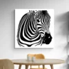 tableau zebre noir et blanc carre 4.webp