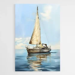 tableau peinture voilier en mer 1.webp