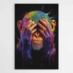 tableau pop art singe colore 1.webp