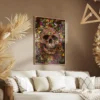 tableau pop art tete de mort portrait 2 3 4.webp