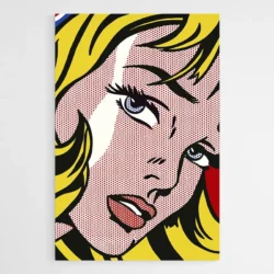 tableau pop art visage femme blonde 1.webp