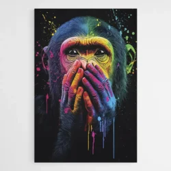 tableau singe colore pop art 1.webp