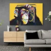 tableau singe pop art jaune paysage 3 2 4.webp