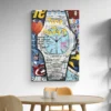 tableau street art patek philippe portrait 2 3 4.webp