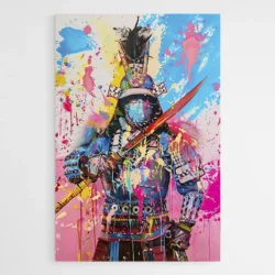 tableau street art samourai 1.webp