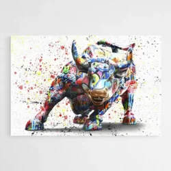 tableau taureau pop art 1.webp