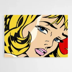 tableau visage femme blonde pop art 1.webp