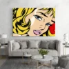 tableau visage femme blonde pop art paysage 3 2 4.webp