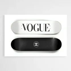 tableau vogue chanel skateboard 1.webp