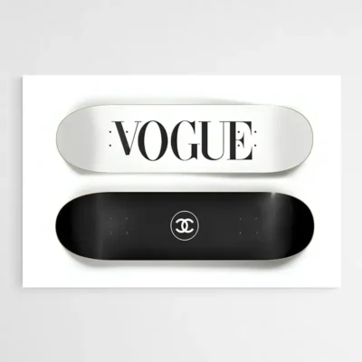 tableau vogue chanel skateboard 1.webp