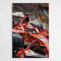 tableau voiture ferrari street art 1.webp