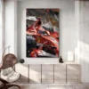 tableau voiture ferrari street art portrait 2 3 4.webp