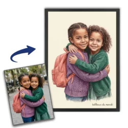 Portrait photo dessin