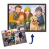 Tableau personnalisé famille style Ghibli