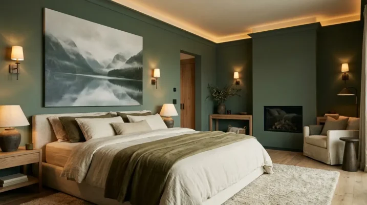 tableau dans une master bedroom